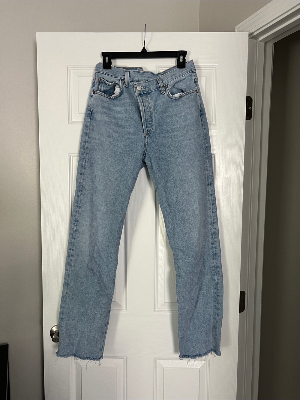 Agolde Light Blue Straight Leg Jeans